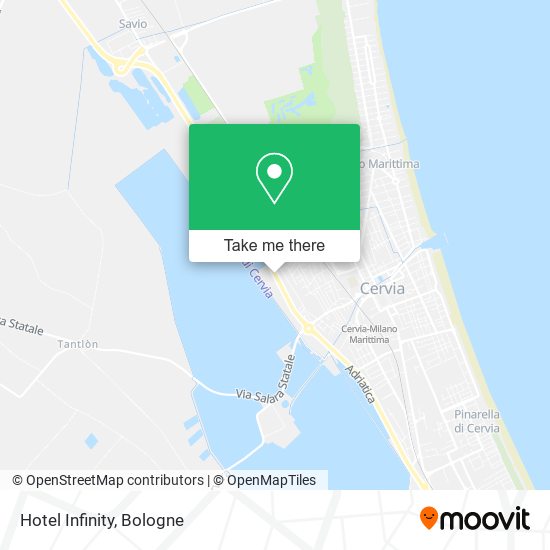 Hotel Infinity map