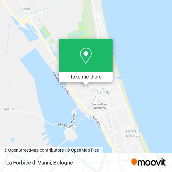 La Forbice di Vanni map