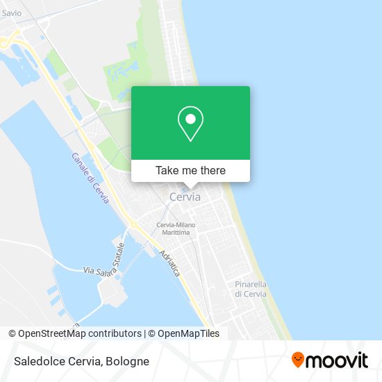 Saledolce Cervia map