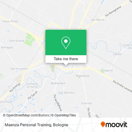 Maenza Personal Training map