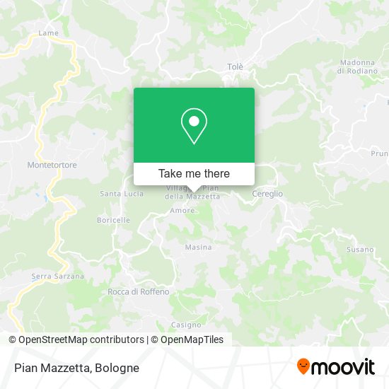 Pian Mazzetta map
