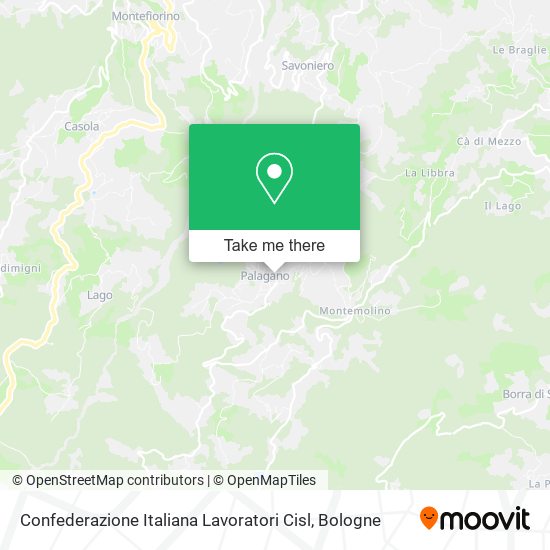 Confederazione Italiana Lavoratori Cisl map