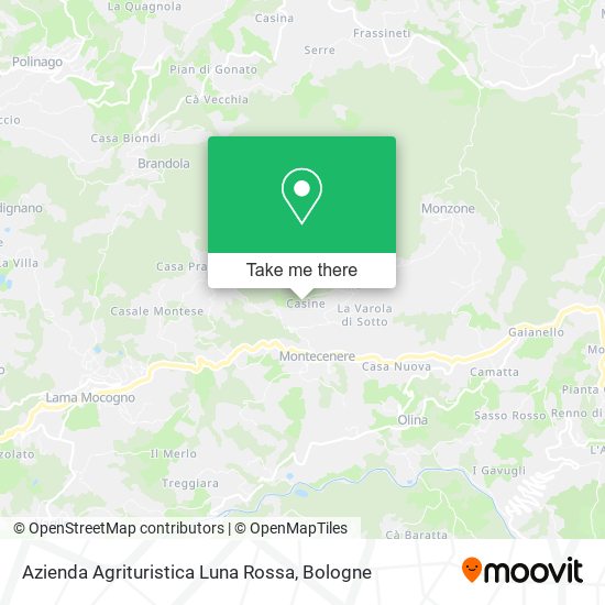 Azienda Agrituristica Luna Rossa map
