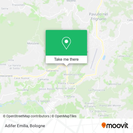 Adifer Emilia map