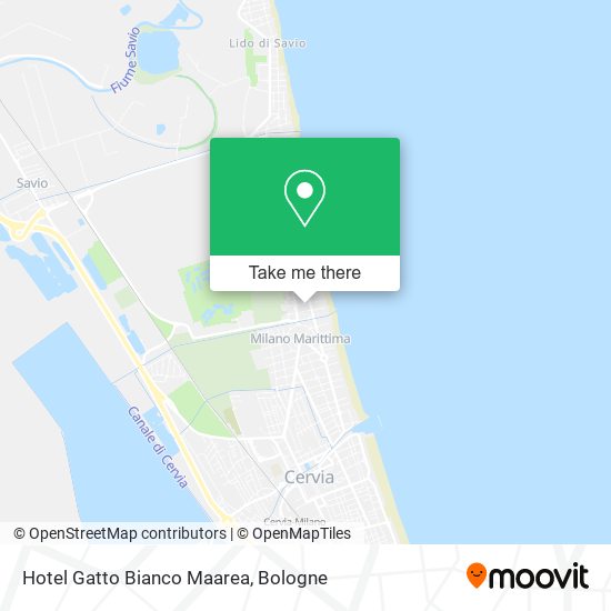 Hotel Gatto Bianco Maarea map
