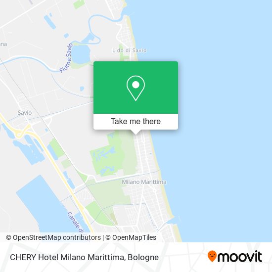 CHERY Hotel Milano Marittima map