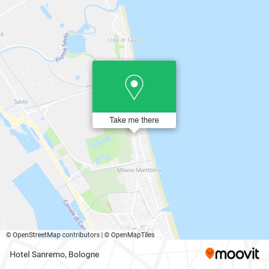 Hotel Sanremo map