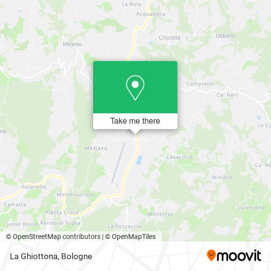 La Ghiottona map