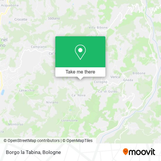 Borgo la Tabina map