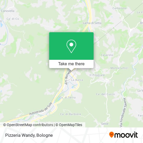 Pizzeria Wandy map