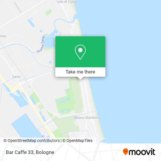 Bar Caffe 33 map