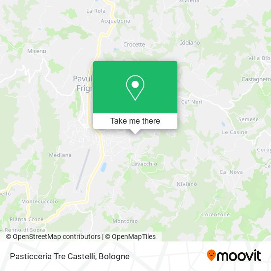 Pasticceria Tre Castelli map