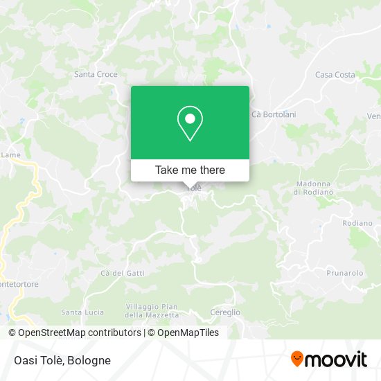 Oasi Tolè map