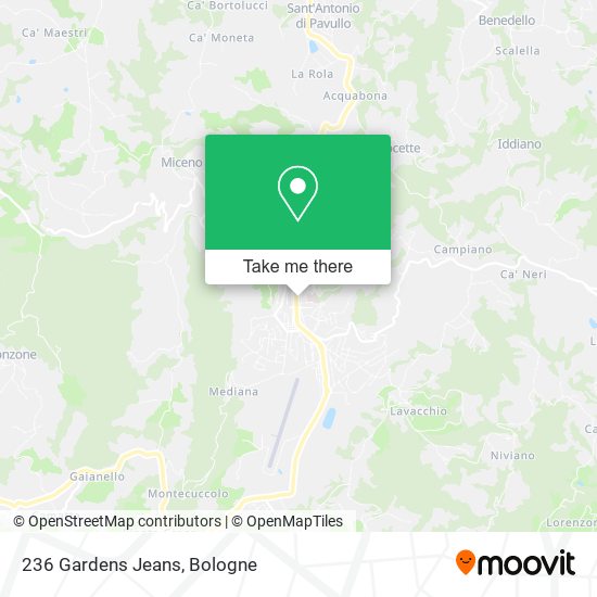 236 Gardens Jeans map