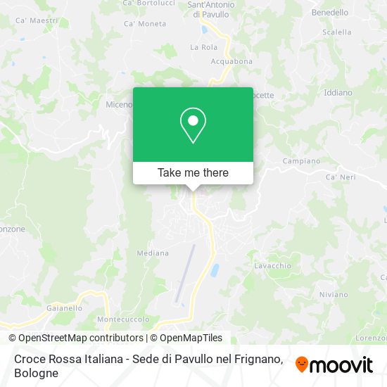 Croce Rossa Italiana - Sede di Pavullo nel Frignano map