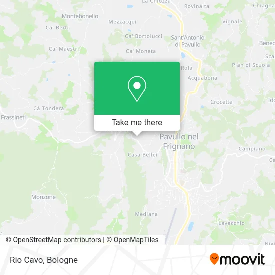 Rio Cavo map