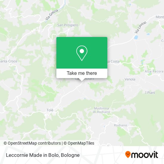 Leccornie Made in Bolo map