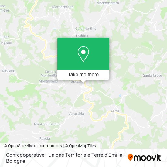 Confcooperative - Unione Territoriale Terre d'Emilia map