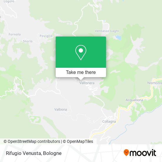 Rifugio Venusta map