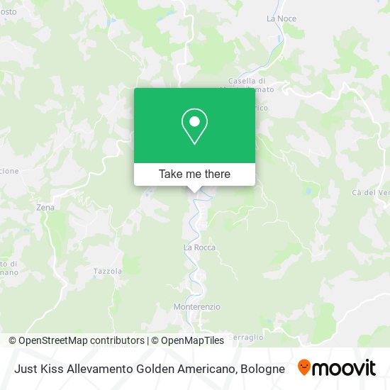 Just Kiss Allevamento Golden Americano map