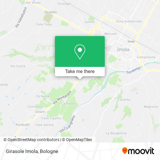 Girasole Imola map