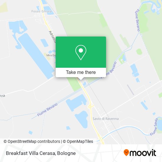 Breakfast Villa Cerasa map
