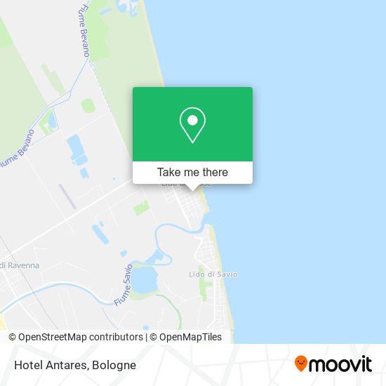 Hotel Antares map