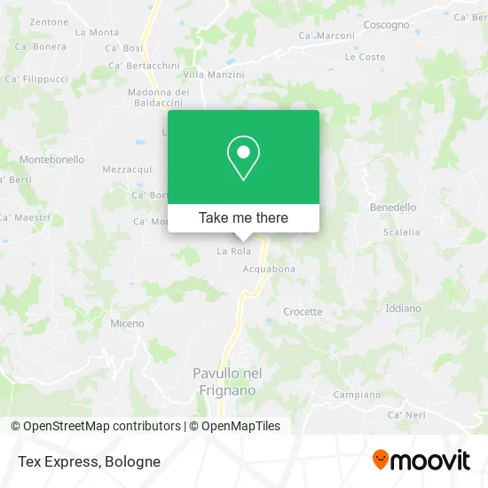 Tex Express map