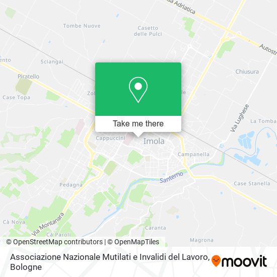 Associazione Nazionale Mutilati e Invalidi del Lavoro map