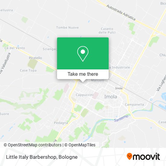 Little Italy Barbershop map