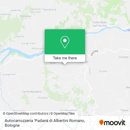 Autocarrozzeria 'Padanà di Albertini Romano map
