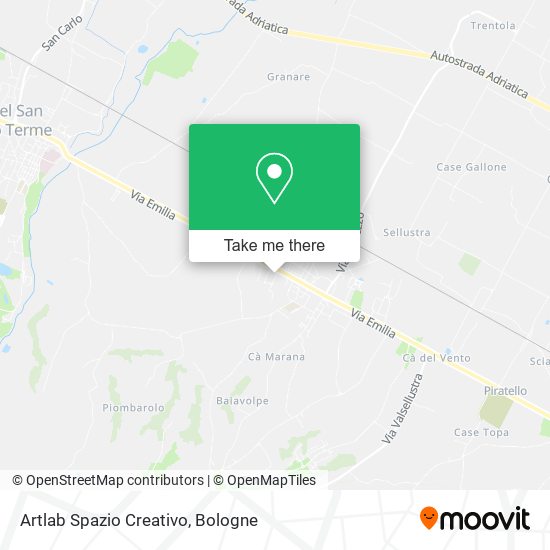 Artlab Spazio Creativo map