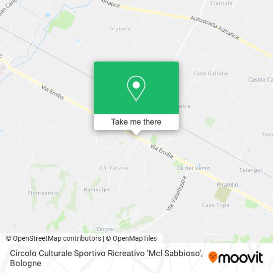 Circolo Culturale Sportivo Ricreativo 'Mcl Sabbioso' map