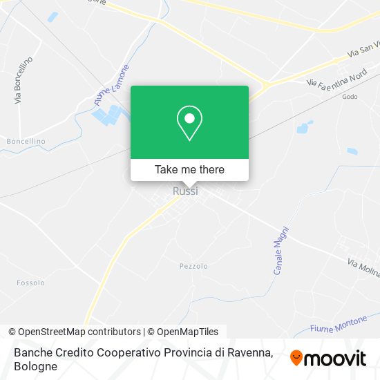 Banche Credito Cooperativo Provincia di Ravenna map