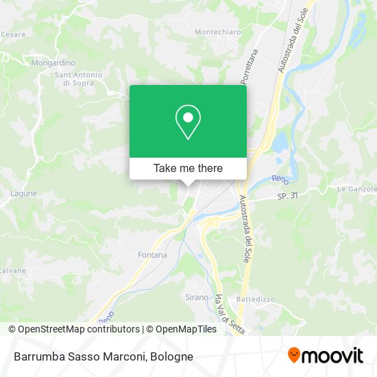 Barrumba Sasso Marconi map