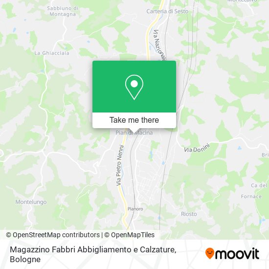 Magazzino Fabbri Abbigliamento e Calzature map