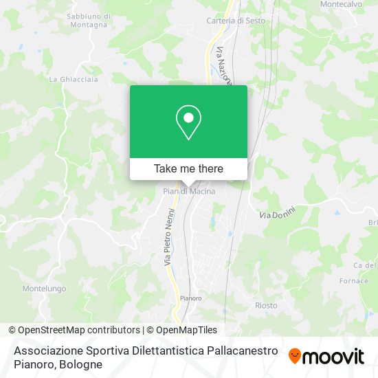 Associazione Sportiva Dilettantistica Pallacanestro Pianoro map