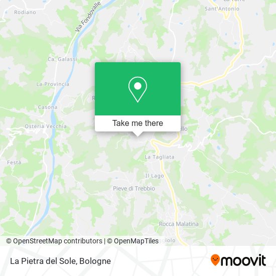 La Pietra del Sole map
