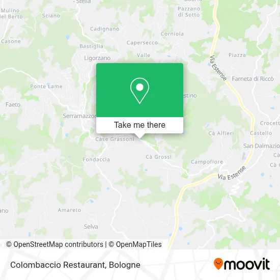 Colombaccio Restaurant map