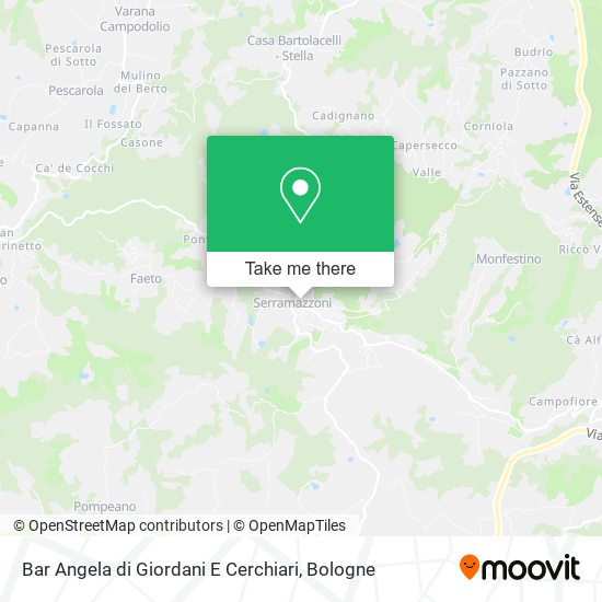 Bar Angela di Giordani E Cerchiari map