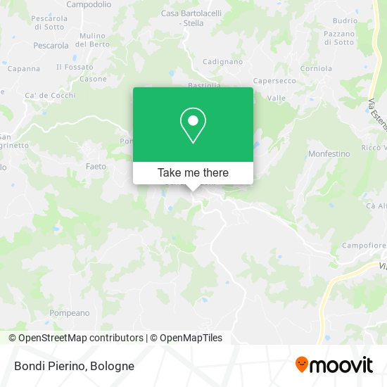Bondi Pierino map
