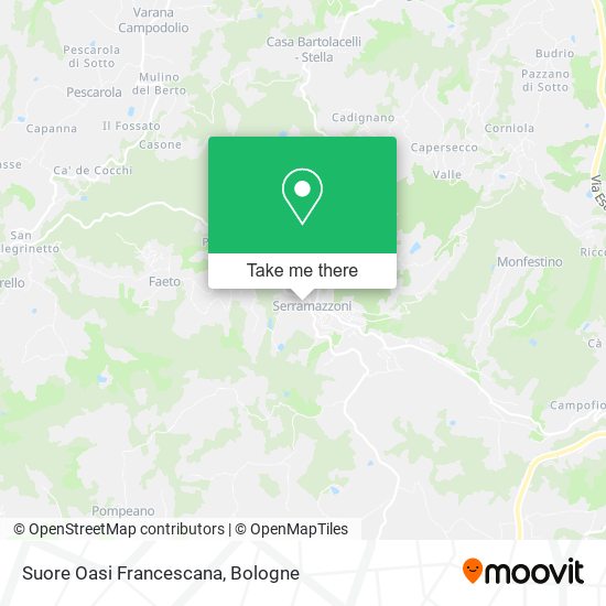 Suore Oasi Francescana map