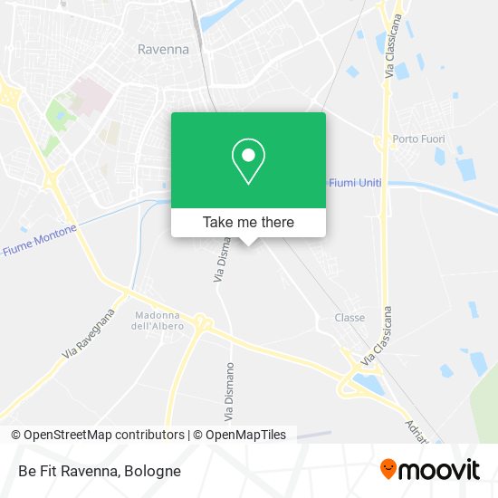 Be Fit Ravenna map