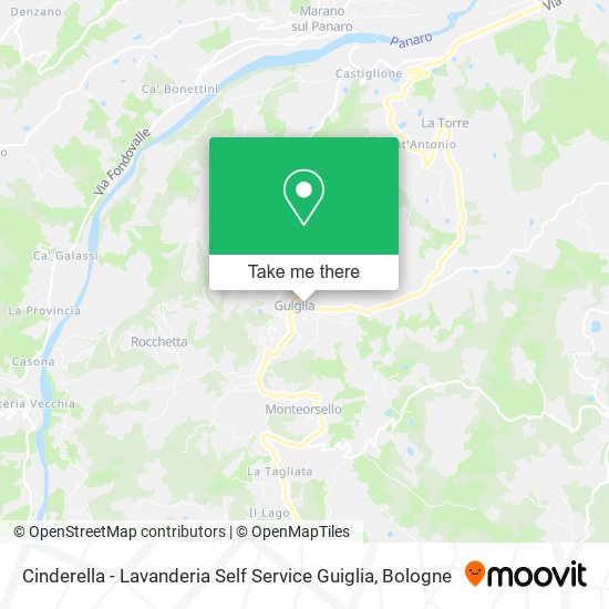 Cinderella - Lavanderia Self Service Guiglia map