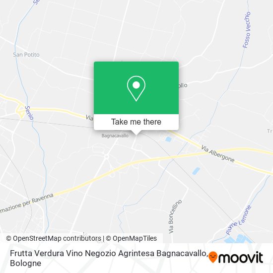 Frutta Verdura Vino Negozio Agrintesa Bagnacavallo map