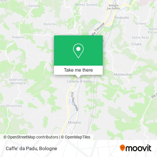 Caffe' da Padu map