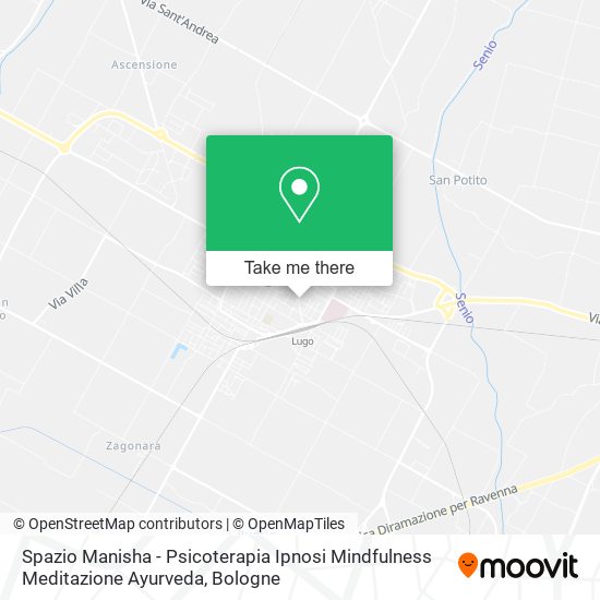 Spazio Manisha - Psicoterapia Ipnosi Mindfulness Meditazione Ayurveda map