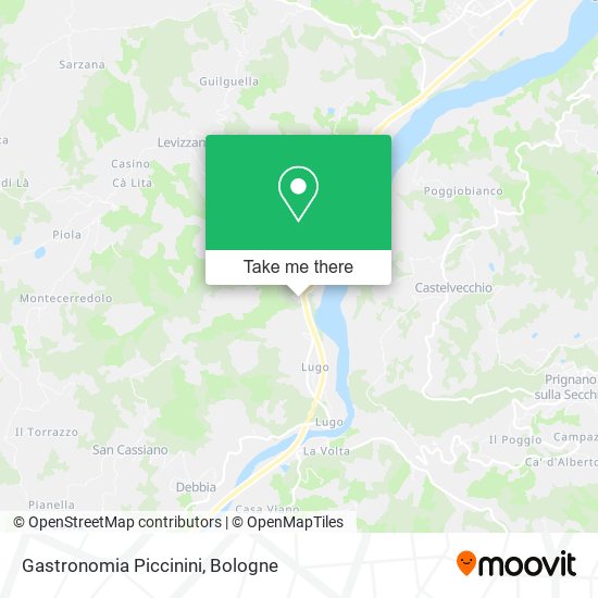 Gastronomia Piccinini map
