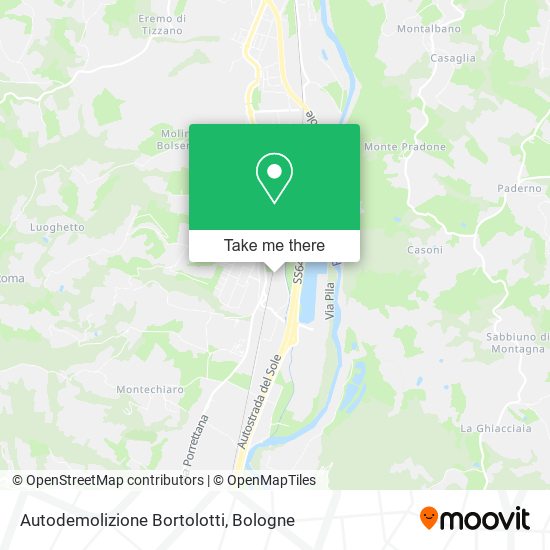Autodemolizione Bortolotti map