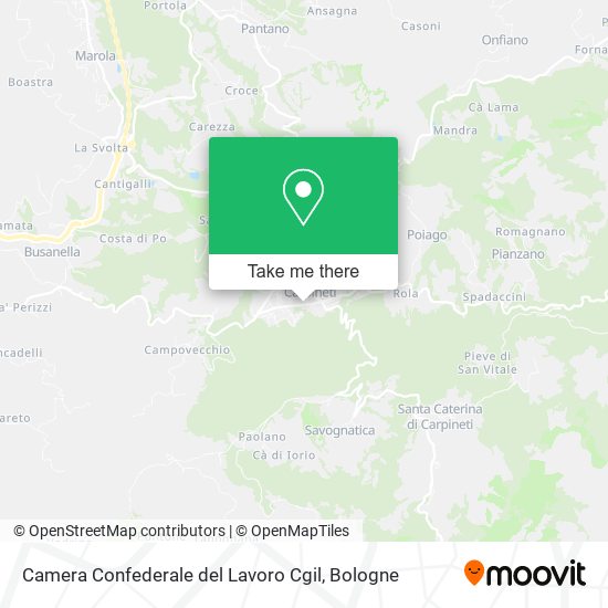 Camera Confederale del Lavoro Cgil map